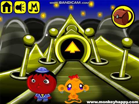 Видео: Счастливая обезьянка, уровень 309 (Monkey Go Happy Stage 309)