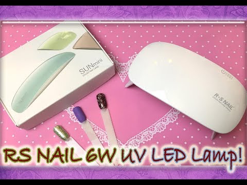 Видео: Обзор / Мини Лампа / RS NAIL 6W UV LED Lamp / SUN mini.