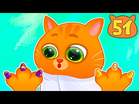 Видео: Суровый КОТИК БУБУ №51. Маникюр для котика. Мультик ИГРА про котят на канале Хвостик ТВ