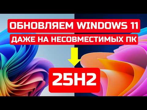 Видео: Как обновить Windows 11 до 25H2 даже на неподдерживаемых ПК!