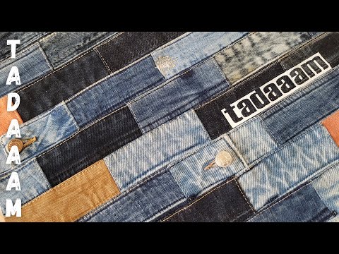 Видео: Джинсовый блок АПСАЙКЛИНГ/ Denim block UPCYCLING