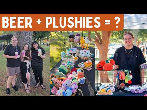 Видео: Видеоблог о рынке Brewtoberfest | Продались ли мои вязаные крючком плюшевые игрушки?
