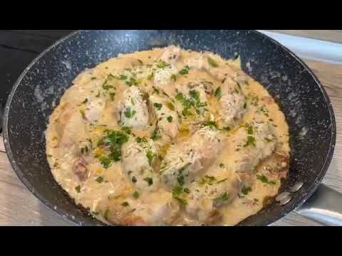 Видео: Крехко пиле със сметана и сушени домати. Много лесно и вкусно. Бърза храна