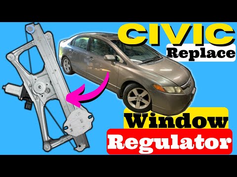 Видео: Honda Civic Как заменить стеклоподъемник 2006 2007 2008 2009 2010 2011 Замена Установка Снятие