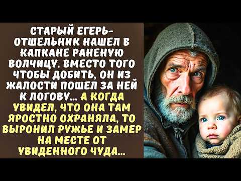 Видео: Старый ЕГЕРЬ нашел в капкане раненую волчицу, а когда увидел, ЧТО она охраняет в логове, то обомлел…