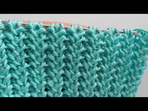 Видео: 100% Двусторонний узор спицами. ВОСХИТИТЕЛЬНО ПРОСТО.