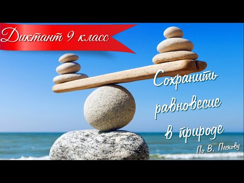 Видео: Диктант по русскому языку. 9 класс. Сохранить равновесие в природе #диктант9класс #диктант