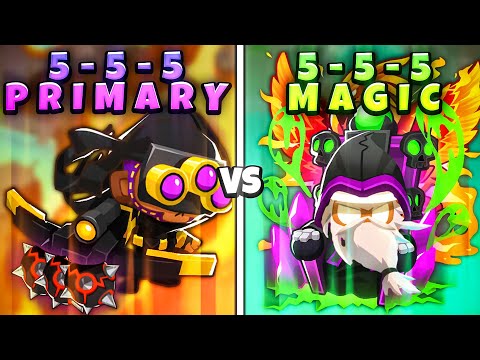 Видео: КАЖДАЯ 5-5-5 Первичная против КАЖДОЙ 5-5-5 Магической башни в BTD 6!