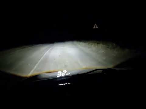 Видео: Дорожный тесть Criline D5 Soft line, с перенастроенной оптической системой.Фары Лада Гранта.