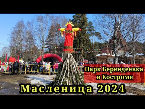 Видео: Масленица 2024 в парке Берендеевка.Кострома