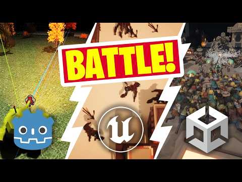 Видео: 3 разработчика создают игру на выживание орды — Godot против Unity против Unreal │ Битва разработ...