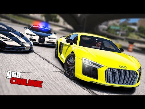 Видео: ПОЛИЦЕЙСКАЯ ПОГОНЯ ЗА AUDI R8 V10 В ГТА5 ОНЛАЙН! ПОЛИЦЕЙСКИЕ ДОГОНЯЛКИ В ГТА 5