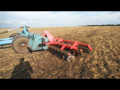 Видео: Дискуем гигантом. case 7240, lemken gigant, unia ares 4.