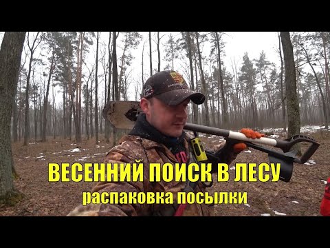 Видео: Весенний поиск в лесу. Распаковка посылки. В поисках золота UA!