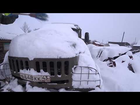 Видео: Зил 131 дизель на гелеевых АКБ зимой запустить после месяца простоя!