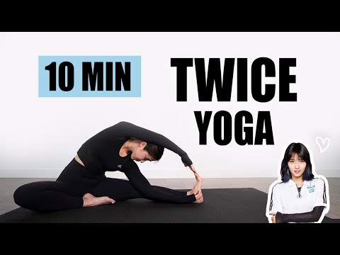 Видео: Йога-тренировка от TWICE | 10-минутная растяжка всего тела + тренировка пресса | Фитнес для K-pop...