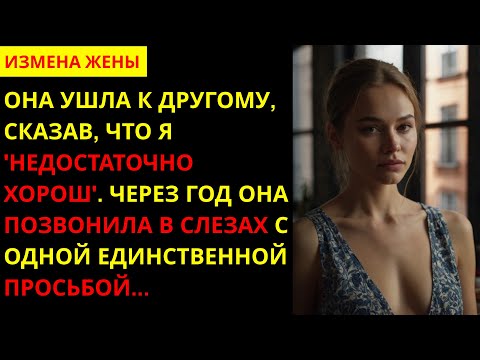 Видео: Она ушла к другому, сказав, что я 'недостаточно хорош'. Через год она позвонила в слезах с одной еди