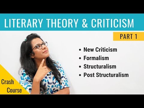 Видео: Литературная теория и критика: экспресс-курс для UGC NET English (часть 1)