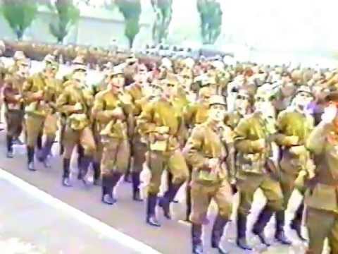 Видео: Строевой смотр В/Ч ПП 83110 (май 1991 г.) 174 мот.стрел. полк Германия Вайсенфельс (Часть 2)