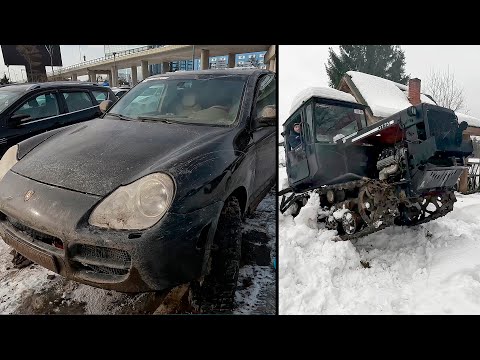 Видео: Едем в Москву на Cayenne за 250тр и возвращение ДТ75 на японском V8