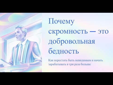 Видео: Твоя невидимость — не скромность. Это стоп-кран, который держит тебя на месте.