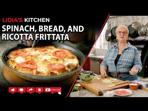 Видео: Фриттата из шпината, хлеба и рикотты