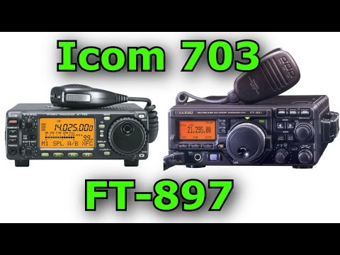 Видео: Сравнение работы Icom IC-703 и Yaesu FT-897 в полевых условиях.