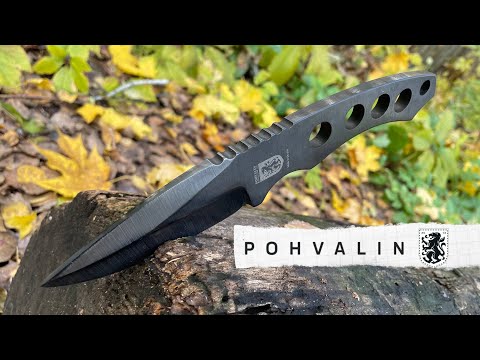 Видео: Ніж Pohvalin Бушкрафт SK1 міцний скелетник