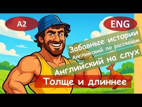 Видео: Толще и длиннее. Английский по смешным рассказам.Для начинающих(A2)|Английский на слух