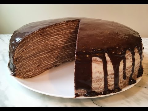 Видео: Шоколадный Блинный Торт (Очень Вкусный) / Торт из Блинов / Chocolate Pancake Cake / Пошаговый Рецепт