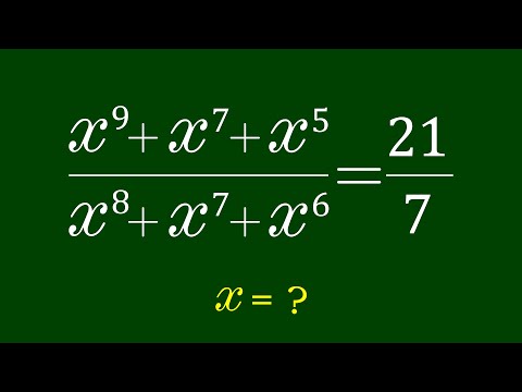 Видео: Хорошая задача по алгебре | Математическая олимпиада | Сможете ли вы решить задачу для x=?
