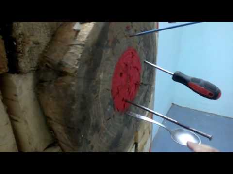 Видео: Метание ножей и прочих предметов.