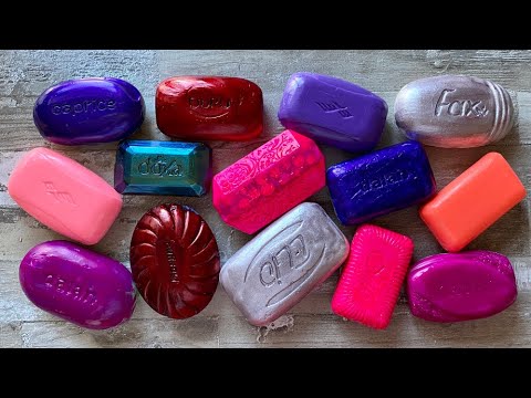 Видео: ASMR SOAP| Cutting colored soaр | Soap Carving| Резка крашенного мыла