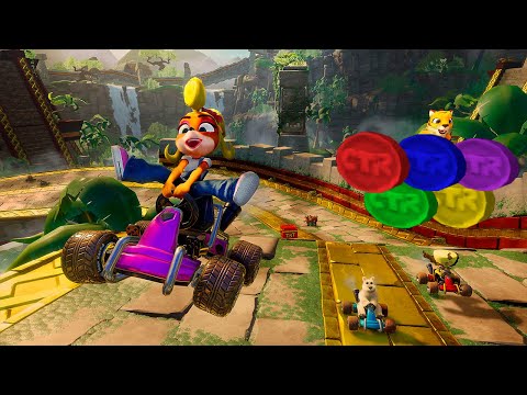 Видео: Прохождение Crash team racing (PS1)(CTR), Часть 2 (монетки CTR), RUS, Paradox