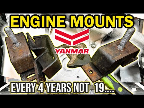 Видео: Как профессионально заменить опоры лодочного мотора Yanmar / Volvo / Beneteau / Jeanneau 3YM30