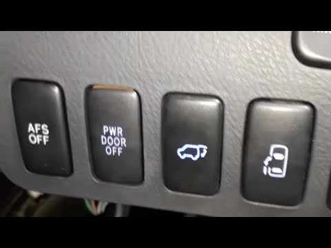 Видео: Замена лампочек управление кнопок дверей Тойота альфард