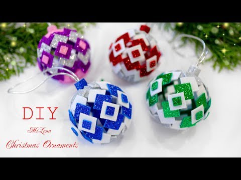 Видео: 🎄 НОВОГОДНИЕ ИГРУШКИ ИЗ ФОАМИРАНА 🎄 Glitter Foam Ornaments 🎄