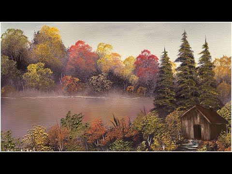 Видео: Осенний день — стиль «мокрый по мокрому»