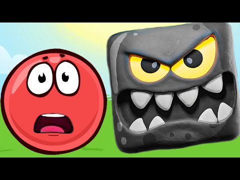 Видео: КРАСНЫЙ ШАР Красныш спасает деревню красных шариков от черных квадратов #159