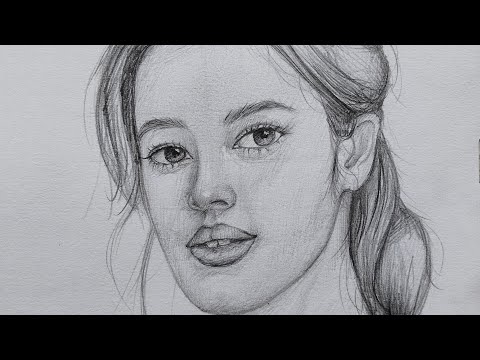 Видео: Рисуем лицо девушки БЫСТРО по методу Лумиса (28-минутный урок)