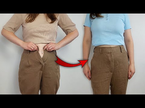 Видео: Как расширить брюки на 10 см, чтобы сидели, как сшитые на заказ — ПРОСТОЙ ЛАЙФХАК