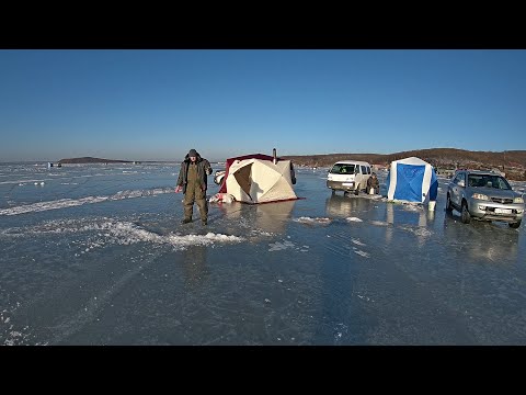 Видео: Рыбалка в Приморье. Тавричанский лиман. 03 - 04.01.2021 г. Навага.
