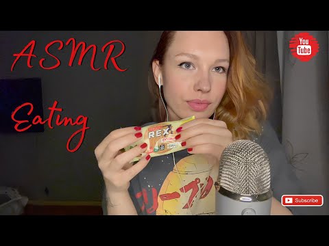 Видео: АСМР Итинг печенье и чипсы Boombar / АСМР звуки рук и жвачка