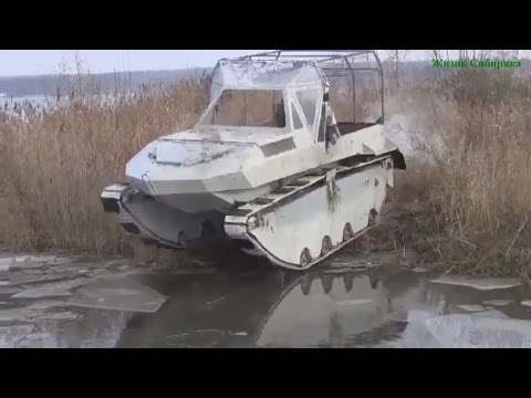 Видео: Гусеничный вездеход амфибия вытворяет чудеса. Просто монстр!!