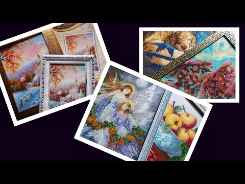 Видео: Мои остатыши! Бисерные наборы и одиночные.