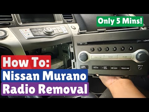 Видео: Как снять радиоприемник Nissan Murano (быстро и просто!)