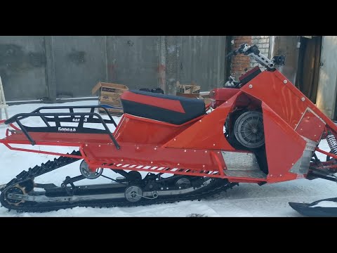 Видео: Самодельный снегоход