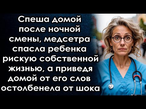 Видео: Спеша домой спасла мальчишку, а приведя домой от его слов потеряла дар речи