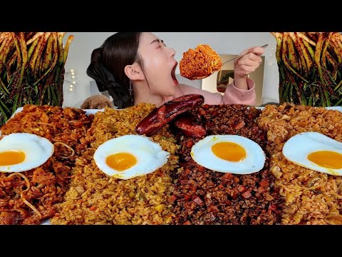 Видео: ASMR Жареный рис Кимчи с зеленым луком МУКБАНГ
