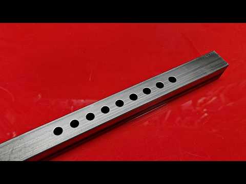 Видео: Пробивка профильной трубы 25х25х1,2 без деформации